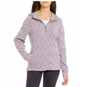 Purple North Face Fleece Hoodie Zip Jacket size M